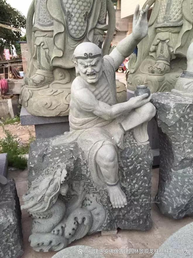 民居中的搭配方法石雕十八罗汉在(图3)
